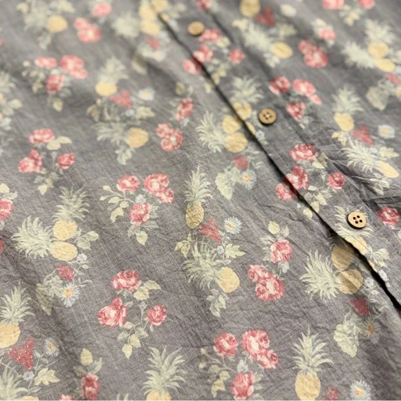 Marine Layer Floral Short Sleeve Shirt - Size M - Picture 7 of 7